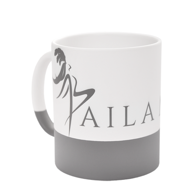 Hrnček so sivým spodkom 330ml.